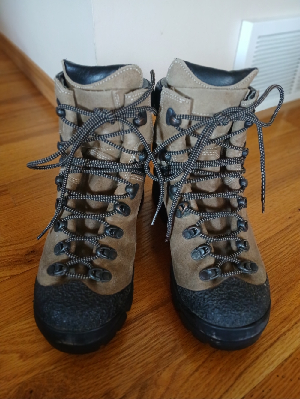 Hiking Boots Leather Made In Italy Unisex 7 1/2